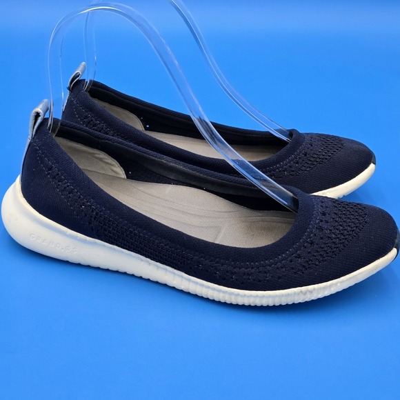 Cole Haan 2.Zerogrand Stitchlite Ballet Flat Marine Blue Sz‎ 5.5 - Picture 1 of 9